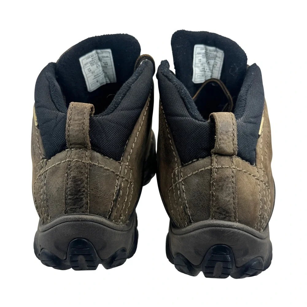 Merrell Coda Mid Deepwood Brown Leather Waterproof Hiking Boots Mens 10 Vibram